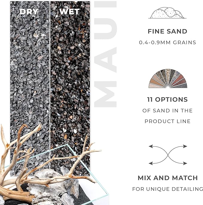 Ultum Nature Systems Controsand Maui Aquarium Gravel (8L) - Small Pebbles for Fish Tank - Planted Rocks - Substrate - Versatile Stones