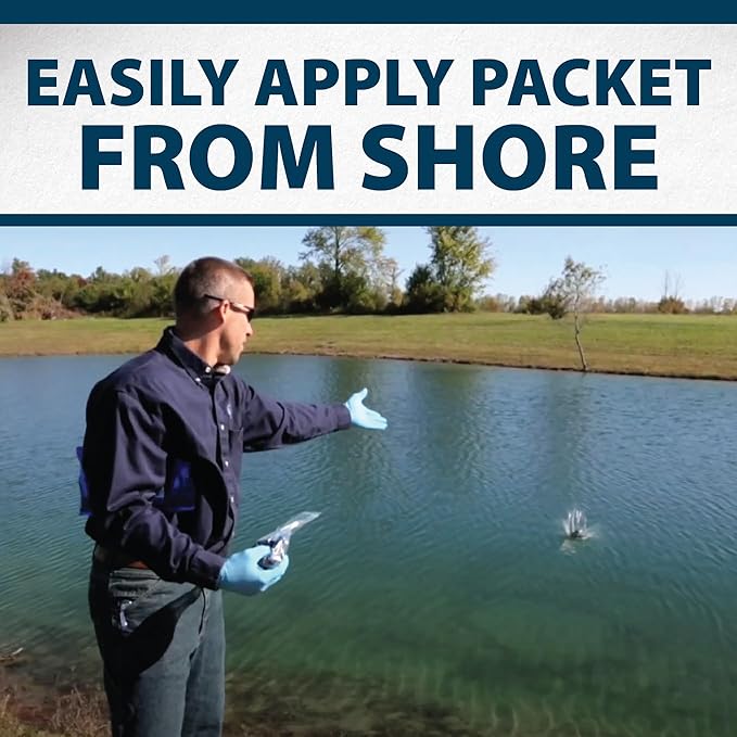 Airmax Pond Dye Packets Black DyeMond Colorant for Large Pond & Lake, Beneficial UV Blocking Color Concentrate, Maintain Clean & Clear Water, Fish, Bird & Animal Safe, 2 Soluble Packets