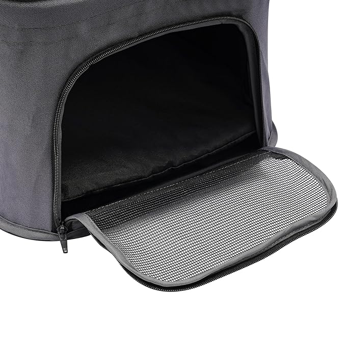 2 Tiers Pet Stroller,4 Wheel Dog Stroller Cat Strollers,3.07lbs Pet Gear Foldable Jogger Travel Cart,Grey Cat Carrying Cart with Storage Basket for Small Medium Pet (Grey)
