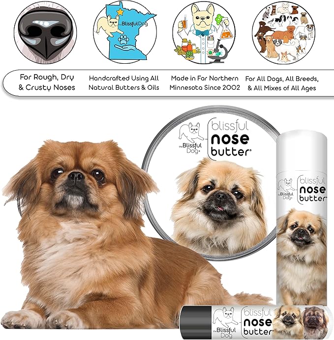 The Blissful Dog Tibetan Spaniel Unscented Nose Butter - Dog Nose Butter, 0.50 Ounce