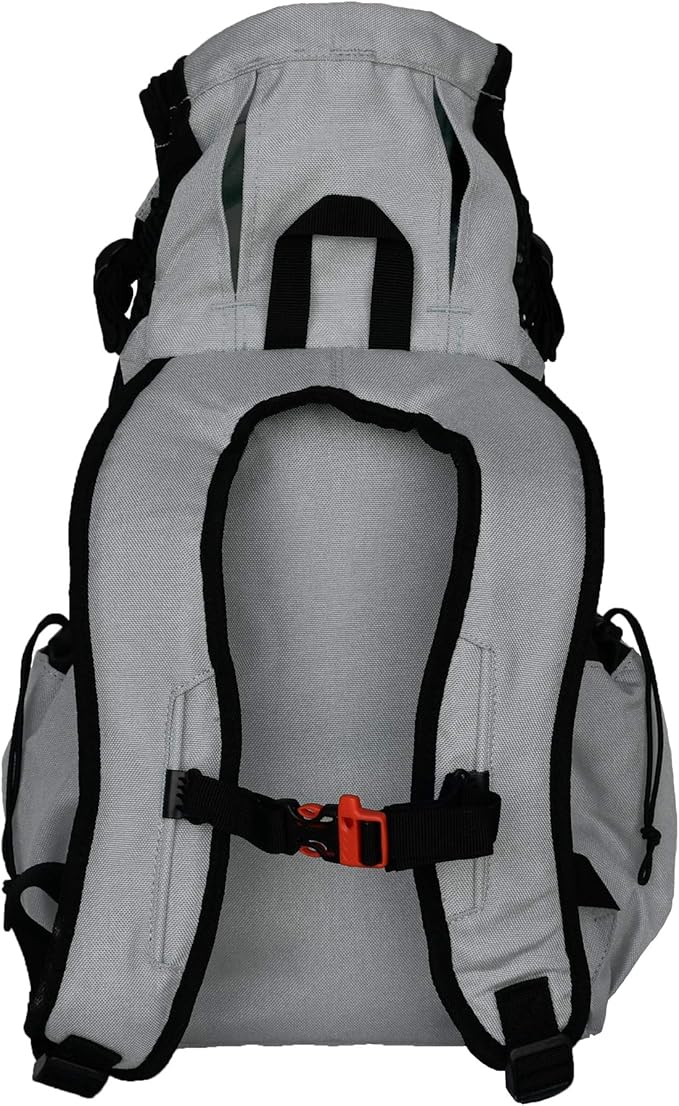 K9 Sport Sack Air 2 - X-Small, Light Grey - Ideal for Dogs with 9-12” Back Length - Durable, Breathable Backpack-Style Carrier - Perfect for Walks, Short Hikes & Public Transportation