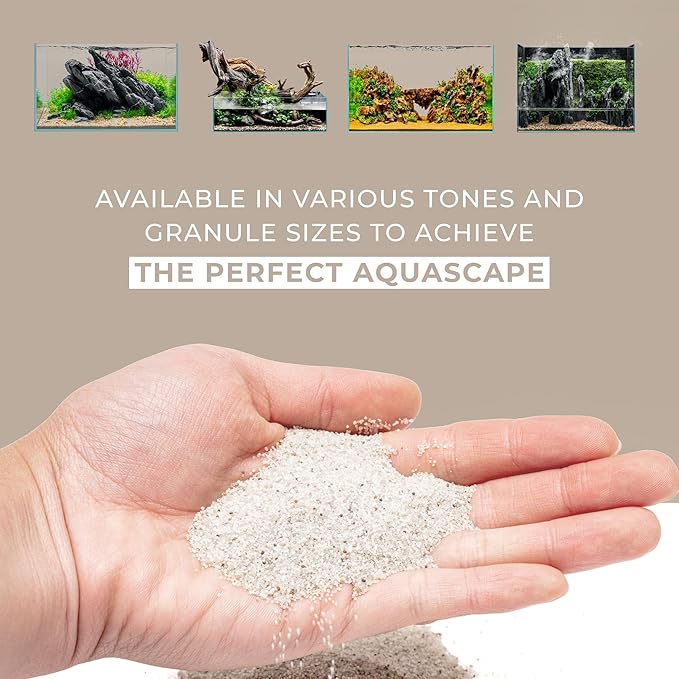 Ultum Nature Systems Controsand Bora Aquarium Sand (8L) - Freshwater Tank Substrate for Live Shrimp & Planted Aquariums