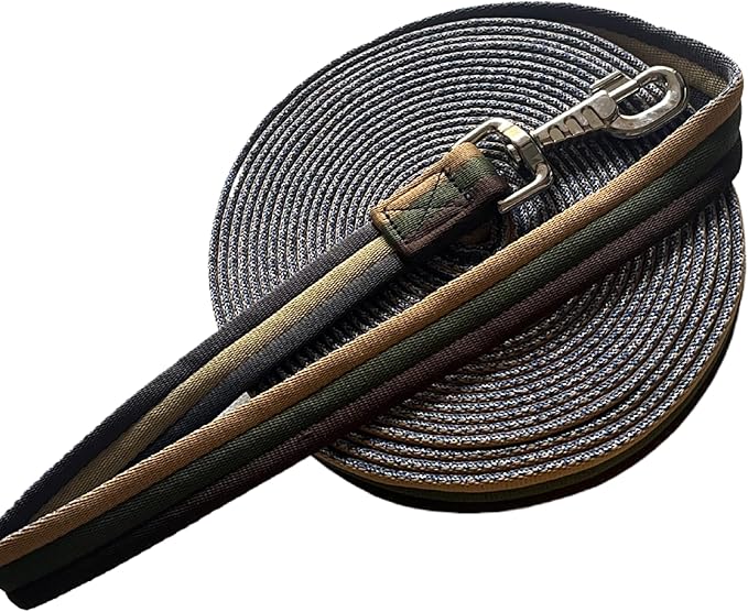 Premium Horse Training Lunge Line with Alloy Trigger Buckle for Accurate Equestrian Training of 26 Foot (8 Meters)