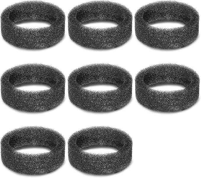 8 Pack Round Sponges Foam Filters, Petilog Cat Water Fountain Filters, Pet Fountain Filter Replacement
