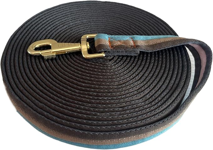 Premium Horse Training Lunge Line with Alloy Trigger Buckle for Accurate Equestrian Training of 26 Foot (8 Meters)