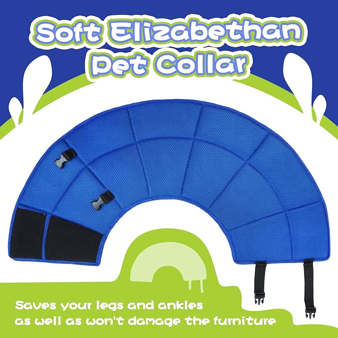Dog Cone Collar After Surgery, Adjustable Soft Recovery Cone for Small Dogs to Stop Licking, Light-Weight Comfortable Elizabethan Collar for Dogs Anti-Bite Lick Protective Wound