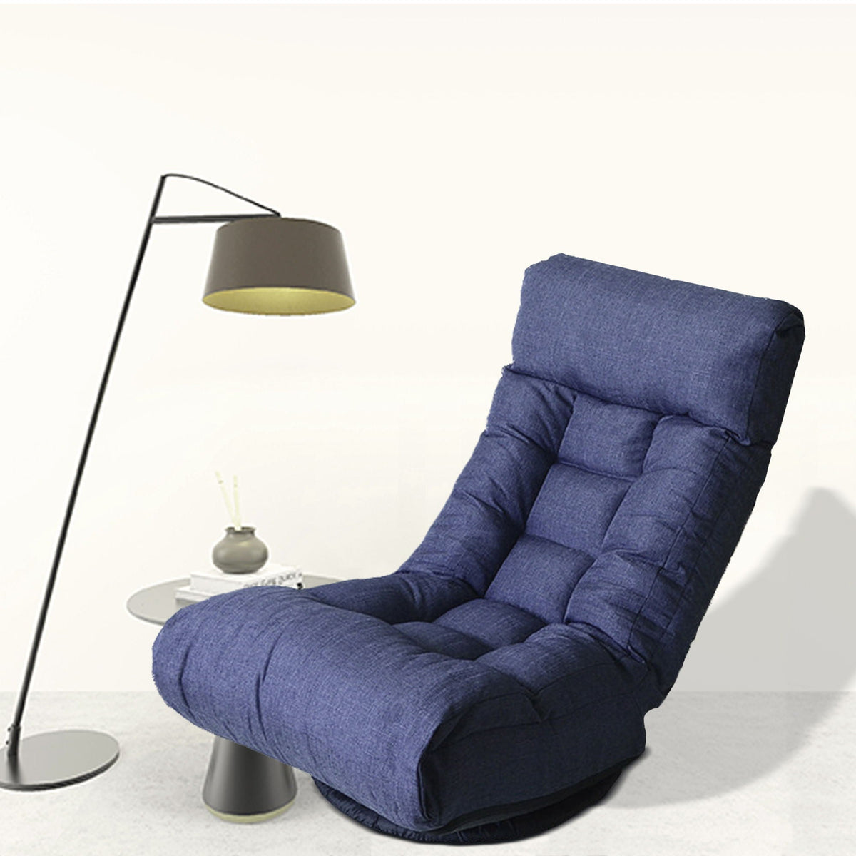 Adjustable Japanese Reclining Floor Chair Sofa With Metal Frame For Living Room