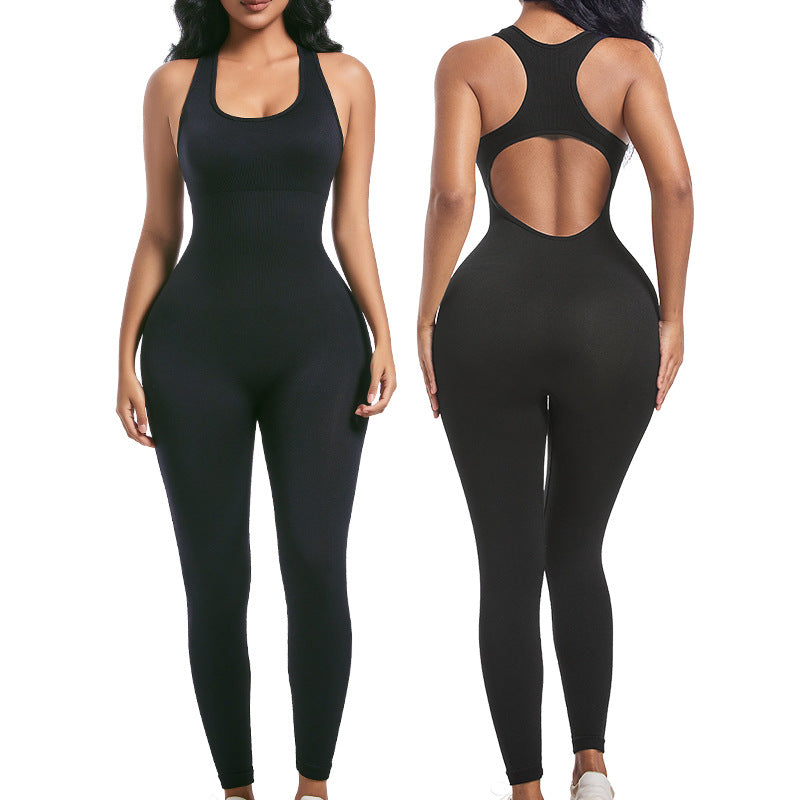 Womens Long-style One-piece Yoga Suit
