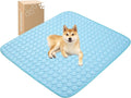MICROCOSMOS Summer Cooling Mat & Sleeping Pad- Water Absorption Top, Materials Safe, Easy Carry, EZ Clean. Keep Cooling for Pets, Kids and Adults.(Blue, 48" x48")