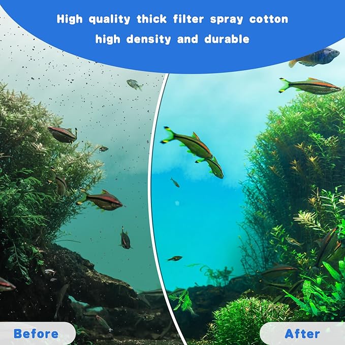 Preboun 16 Pcs Aquarium Filter Cartridge Compatible with AquaTech EZ Change #3 Fish Tank Filter Cartridge Compatible with AquaTech 30-60/20-40 Gallon Fish Tank Power Replacement
