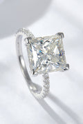 5.52 Carat Radiant-Cut Sparkala™ Ring (Platinum Over Pure Sterling Silver)