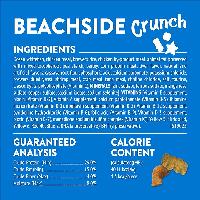 Purina Friskies Cat Treats, Party Mix Beachside Crunch - (Pack of 6) 6 oz. Pouches