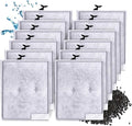 12 Pack Large Filter Cartridges Compatible with Aqueon QuietFlow Power Filter Size 20,30,50,75 & E Internal Power Filter Size 40 & Canister Filter Size 200/300/400 & Zilla Large Filter