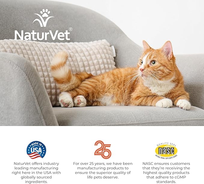 NaturVet – Digestive Enzymes for Cats Plus Probiotics – 60 Soft Chews – Helps Support Diet Change & A Healthy Digestive Tract – Aids in The Absorption of Vitamins & Minerals – 30 Day Supply
