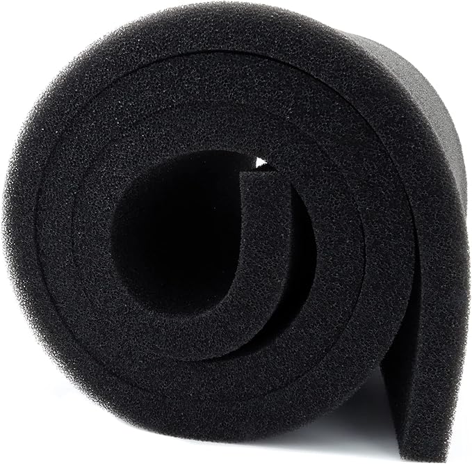 ALEGI Aquarium Filter Media Foam Material Cut to Fit, 72" x 12" x 1" Bio Pre Filter Sponge Pad Sheet for Fish Tank (12" x 72" x1"-40ppi)