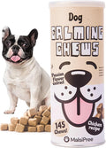 MalsiPree Calming Chews for Dogs - 145 pcs Chicken - Helps Regulate Mood - Relief Treats - No Sedative Effect - Freeze Dried - with Passion Flower & Melatonin