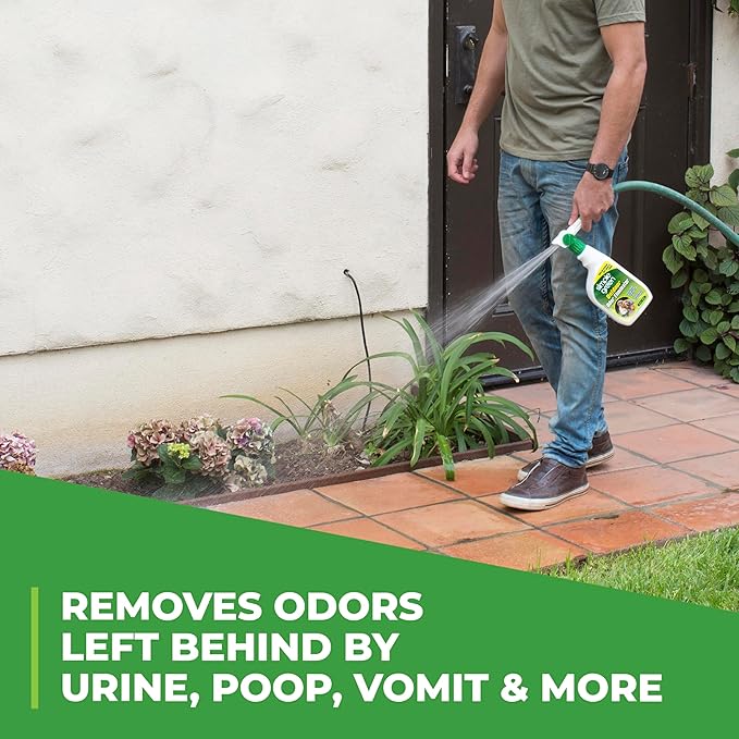 Simple Green Outdoor Odor Eliminator for Pets, Dogs, 1 gallon Refill - Ideal for Artificial Lawns & Patio, Milky White