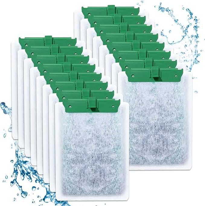 16PCS Medium Filter Cartridges Compatible with Tetra Whisper Bio-Bag Filter Cartridges Medium for Aquariums 10i IQ10 PF10, Fish Tank Filter Cartridges Power Filter Replacement for Tetra Filter