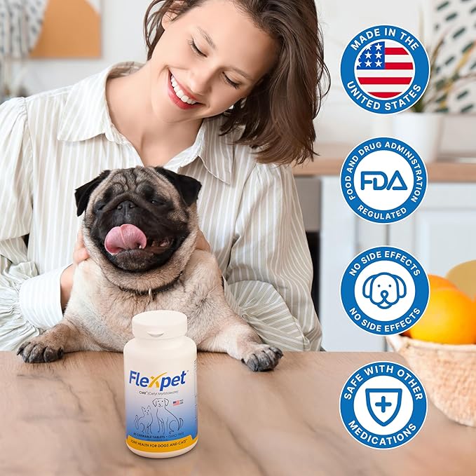 Hip & Joint Supplement for Dogs & Cats with Cetyl Myristoleate, Glucosamine, Collagen, MSM - Advanced Joint Support for Mobility, Senior Pets, Small & Large Breeds - 60 Chews (Pork Liver)