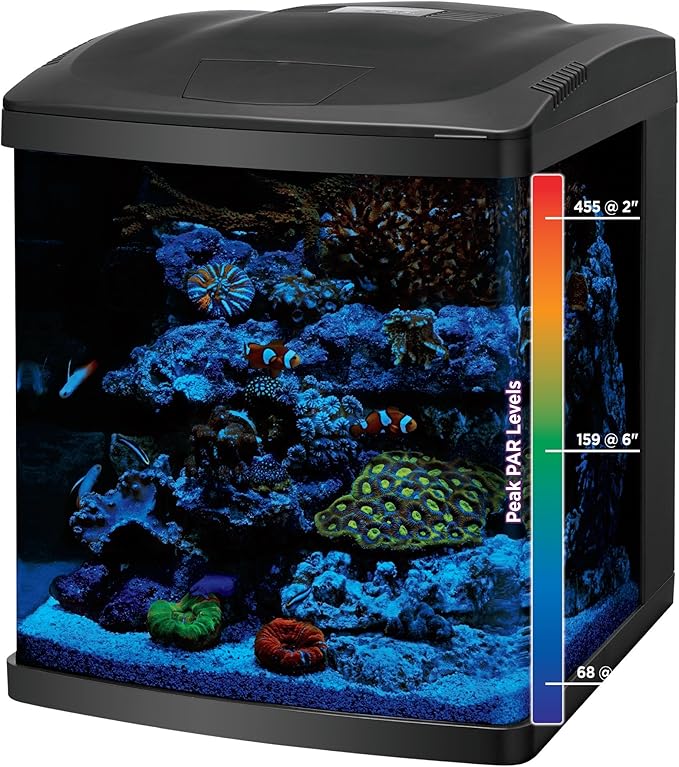 Coralife LED BioCube Aquarium Fish Tank Kit for Saltwater, Marine, Reef or Live Plants, 16 Gallon