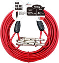 Petest 40ft Tie-Out Cable with Crimp Cover for Heavy Dogs Up to 125 Pounds