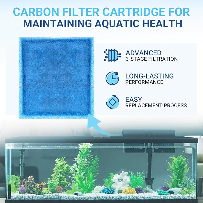 16 Pack Aquarium Filter Cartridges Compatiable with Penguin PRO Power Filters 200 275 350 375, Rite Size C Filter Cartridges Replacement