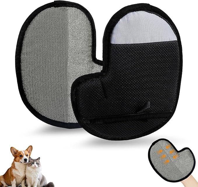 Pet Hair Removal Gloves, Electrostatic Pet Hair Remover Glove for Cats & Dogs