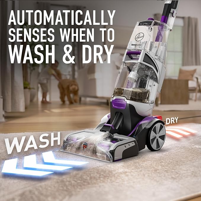 Hoover SmartWash Pet Automatic Carpet Cleaner Machine with Spot Chaser Wand, Deep Cleaning Carpet Shampooer Machine, Pair with a Hoover Cleaner Solution for a Bright, Refreshed Home