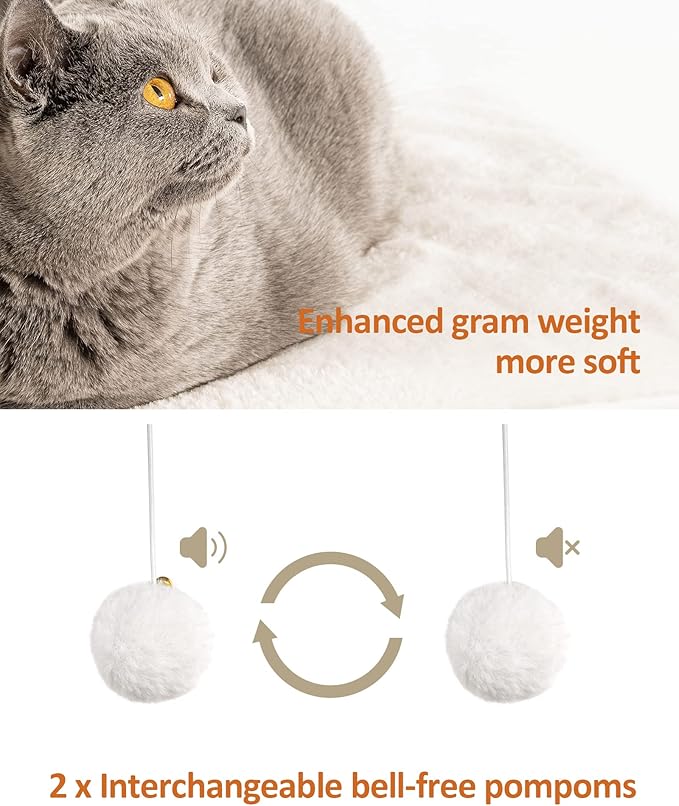 FourFurPets 43.8in 3-Tier Modern Cat Tree Tower Condo, Cat Scratch Posts for Indoor Cats, Big Plate, Two 19.7in Full Sisal Scratching Posts, Greige