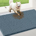IM HOME Extra Large 60" x 36" Dusty Blue Dog Door Mats for Muddy Paws, Chenille Absorbent Dog Mat, Non Slip Heavy Mud Mat for Dogs, Soft Pet Bed Mat for Entryway, Mud Paws, Inside Floor