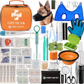 Dog First Aid Kit - Pet First Aid Kit for Dogs Pet Emergency Kit with Grooming Hammock Harness Nail Clipper First Aid Supplies for Home Camping
