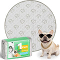 FXW Washable Pee Pads for Dogs, Puppy Pads with Super Absorbent, Specifically Designed for Whelping Box, 36" Round, Khaki, 1 Pack