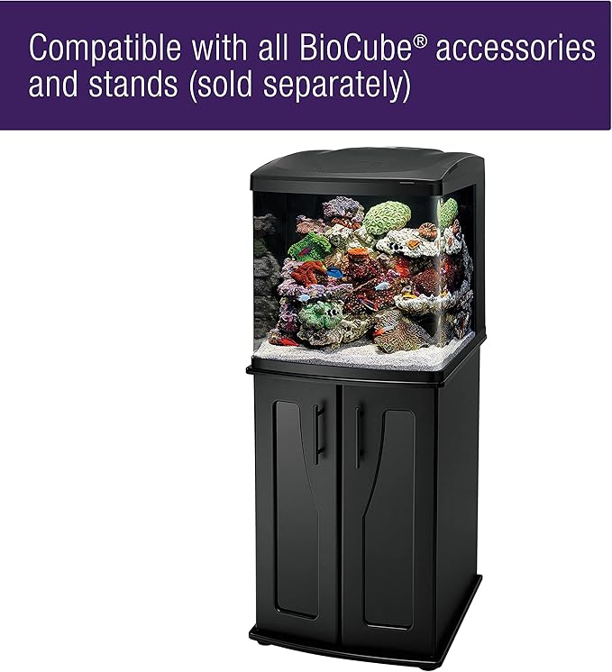 Coralife LED BioCube Aquarium Fish Tank Kit for Saltwater, Marine, Reef or Live Plants, 32 Gallon