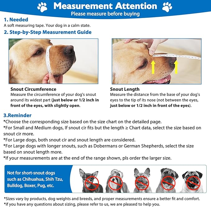 Mayerzon Dog Muzzle, Breathable Basket Muzzles for Small, Medium, Large and X-Large Aggressive Dogs Beagle German Shepherd Doberman, Cage Mouth Guard Stop Biting Chewing for Grooming Training