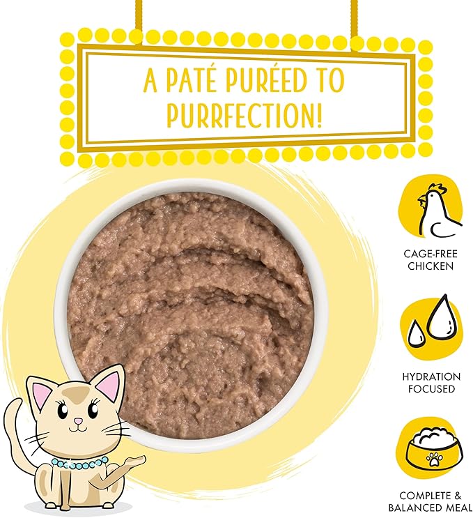 Weruva Classic Cat Paté, Press Your Dinner with Chicken, 3oz Can (Pack of 12)