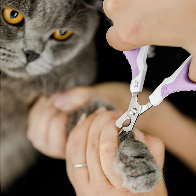 Mr. Pen Cat Nail Trimmer - Purple, Cat & Kitten Nail Clippers, Pet Claw Trimmer