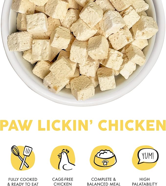 Weruva Cat Freeze Dried, Paw Lickin' Chicken with Chicken Breast, 7oz Bag