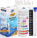 7 in 1 - Aquarium Test Strips | 100 Fast & Accurate Strips | Fish Tank Aquariums Water Test Kit & ebook | Aquarium Thermometer | Fish Tank Water Testing Kit for Fresh & Saltwater | Versatile Usage