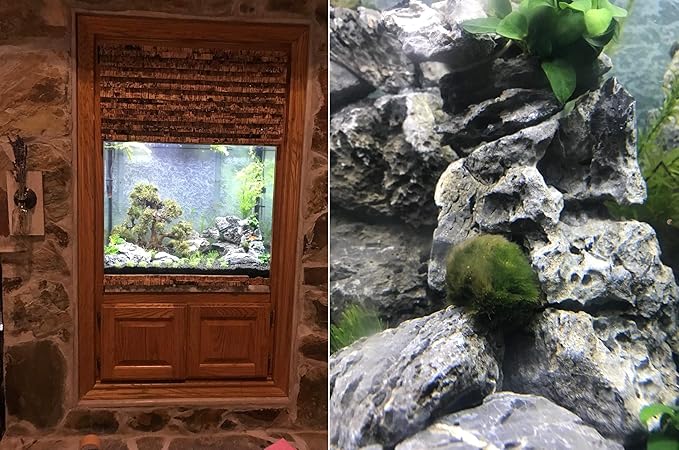 Voulosimi 44 lb Seiryu Rock Stone for Aquariums, Landscaping Model,Tank Decoration