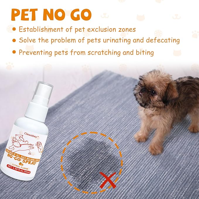 Dog Potty Spray Set, No-Go Spray & Potty Training Spray, Puppy Essentials, Stops Urination & Marking, Indoor and Outdoor Use (1.69 fl oz)