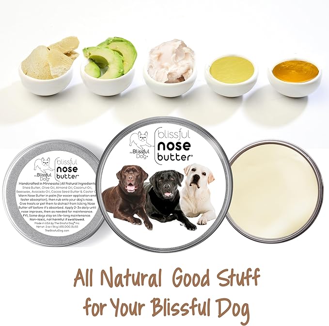 The Blissful Dog Labrador Retriever Unscented Nose Butter, 1-Ounce