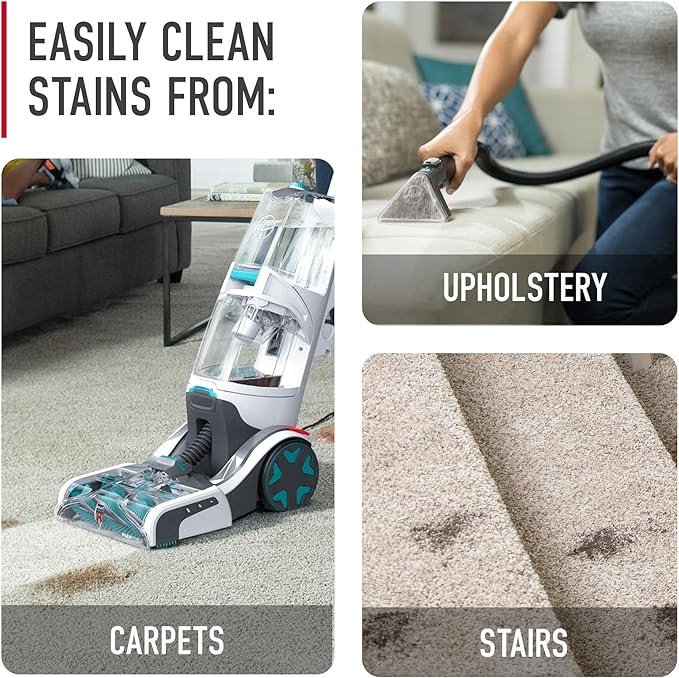 Hoover Smartwash Automatic Carpet Cleaner Machine, FH52000, Turquoise