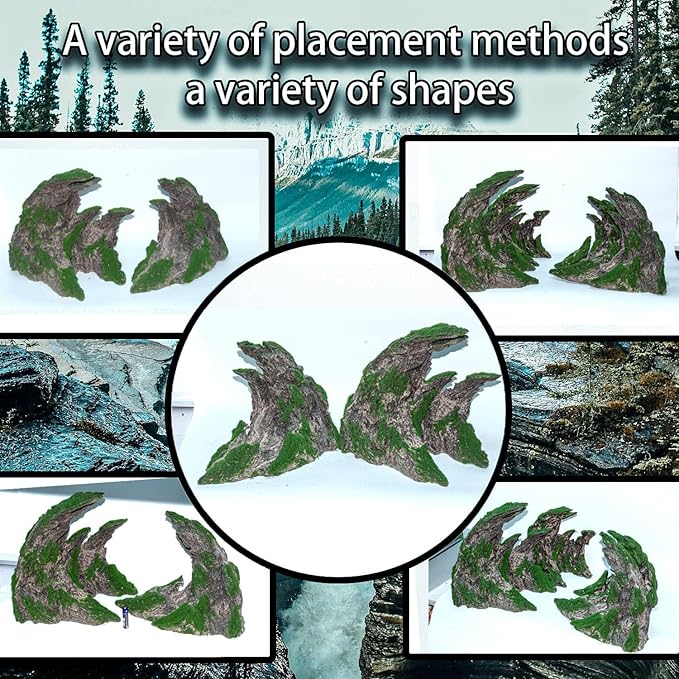 Novelsite Fish Tank Accessories, Aquarium Decorations, Scenery, Rock Ornaments - Create Aquatic Beauty with Premium Aquarium Decorations,8.5" W x 4.5" H x 3.2" D