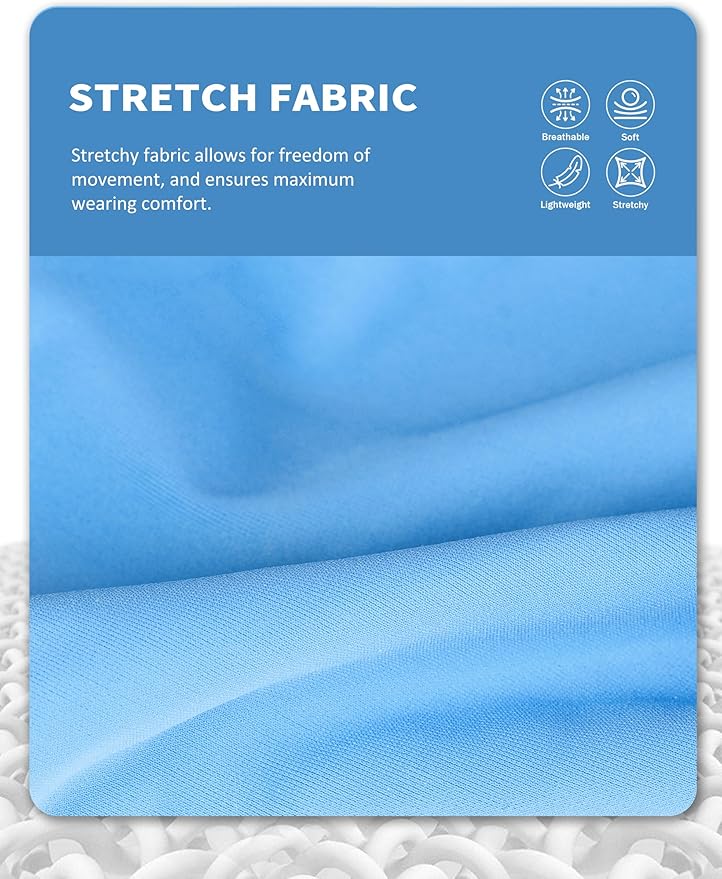 Harrison Howard Horse Fly Mask with Forelock Opening Stretch Breathable and Comfortable for Horses UV -Protection Ice Blue L