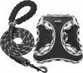 haapaw Dog Harness with Leash Set, No Pull Adjustable Reflective Step-in Puppy Harness with Thickened Padded Vest for Extra-Small/Small Medium Dogs