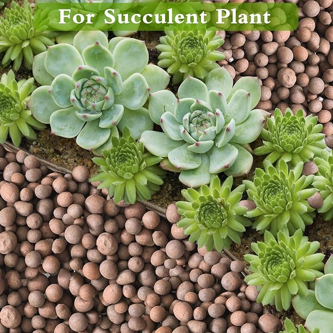 Halatool 10LB Leca Clay Pebbles for Plants 4mm-16mm Clay Balls 100% Natural Hydroton Leca Balls for Indoor Plants Hydroponic Growing Gardening Orchids Drainage Decoration Aquaponics