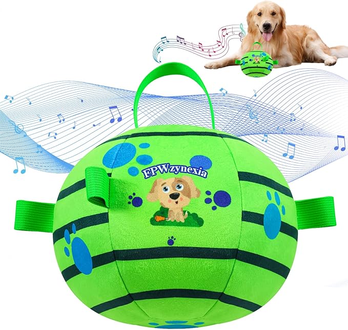 Interactive Dog Toys,Remote Control Dog Balls with Jumping, Rolling & Moving Functions - Includes a Vibrating Dog Ball and Durable Chew Fabric for Safe Play (7.1")