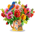 Poppy Blooms Pop Up Flower Bouquet Card
