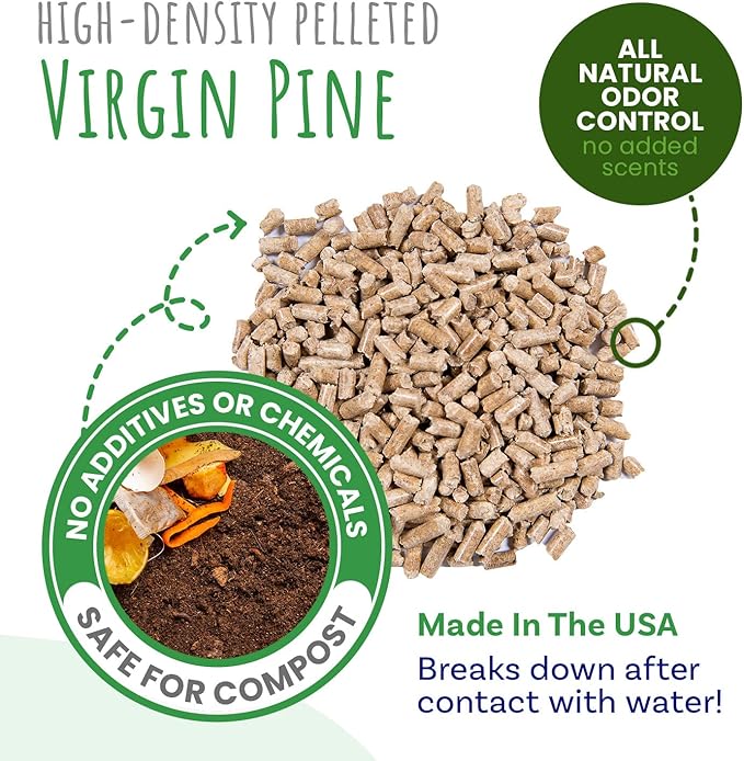 Small Pet Select Pine Pellet Bedding 8lb, Litter Pellets for Rabbit, Guinea Pig, Hamster, Bunny and other Small Animals, Made in USA, 8lb