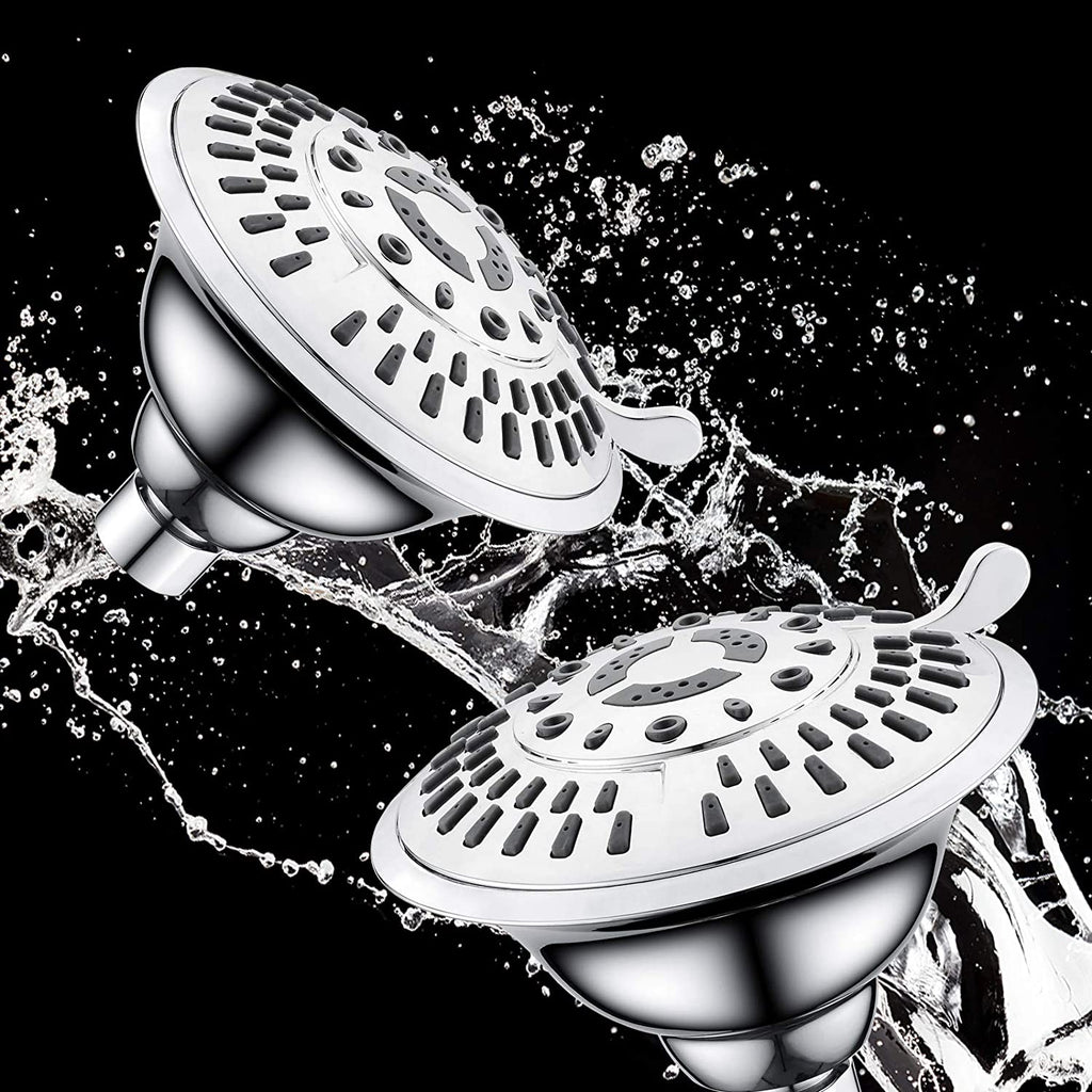9-Spray Rain Shower Head-Angle Adjustable Fixed Shower Head